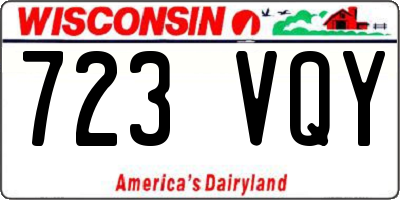 WI license plate 723VQY