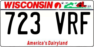 WI license plate 723VRF