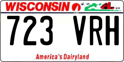 WI license plate 723VRH
