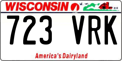 WI license plate 723VRK
