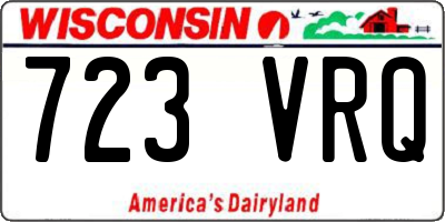 WI license plate 723VRQ