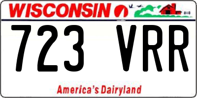 WI license plate 723VRR