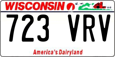 WI license plate 723VRV