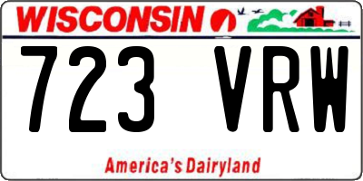 WI license plate 723VRW