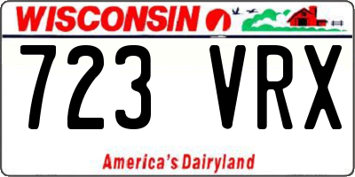 WI license plate 723VRX