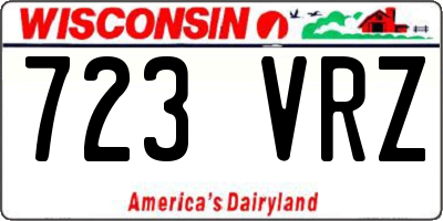 WI license plate 723VRZ
