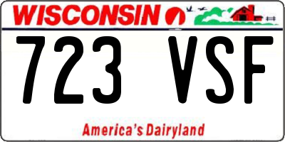 WI license plate 723VSF