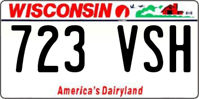 WI license plate 723VSH