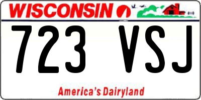 WI license plate 723VSJ