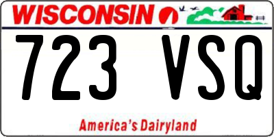 WI license plate 723VSQ