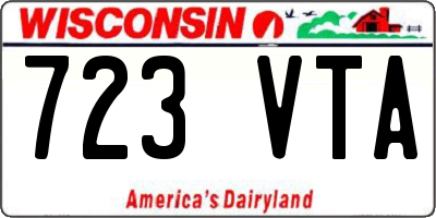 WI license plate 723VTA