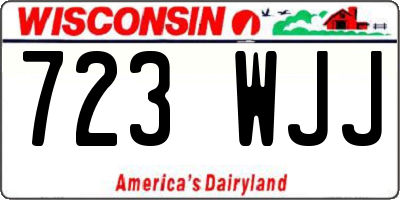 WI license plate 723WJJ