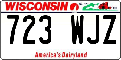 WI license plate 723WJZ