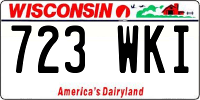 WI license plate 723WKI