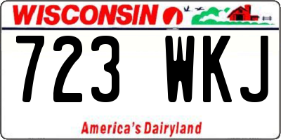WI license plate 723WKJ