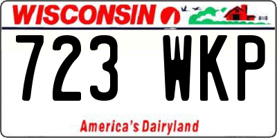WI license plate 723WKP
