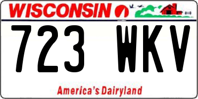 WI license plate 723WKV