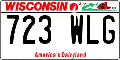 WI license plate 723WLG