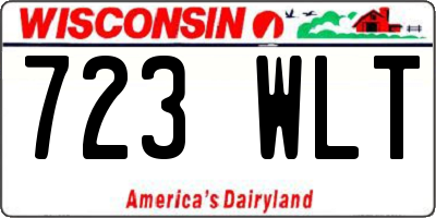 WI license plate 723WLT