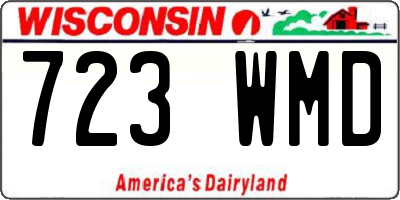WI license plate 723WMD