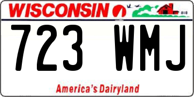 WI license plate 723WMJ