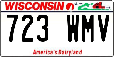 WI license plate 723WMV