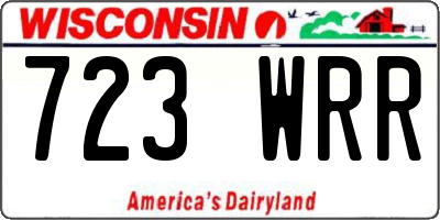 WI license plate 723WRR