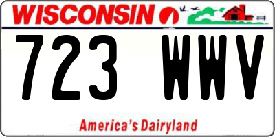 WI license plate 723WWV