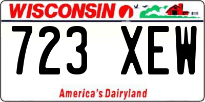 WI license plate 723XEW
