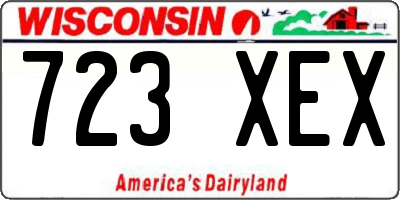 WI license plate 723XEX