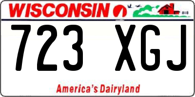 WI license plate 723XGJ