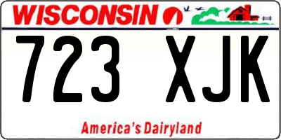 WI license plate 723XJK