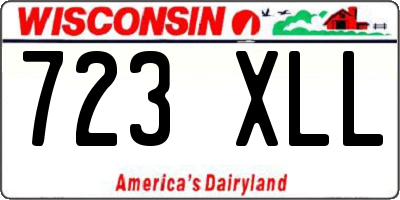 WI license plate 723XLL