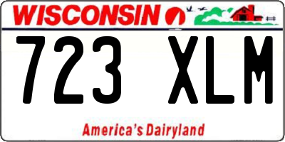 WI license plate 723XLM