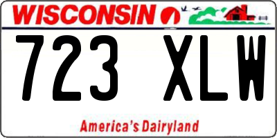 WI license plate 723XLW