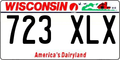 WI license plate 723XLX