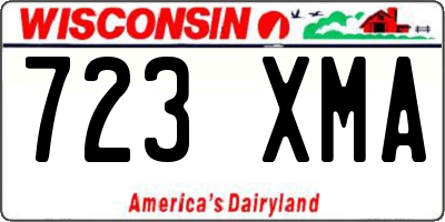 WI license plate 723XMA