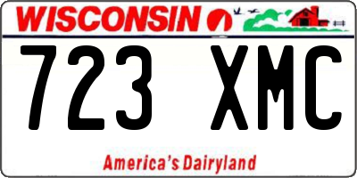 WI license plate 723XMC