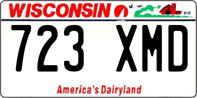 WI license plate 723XMD