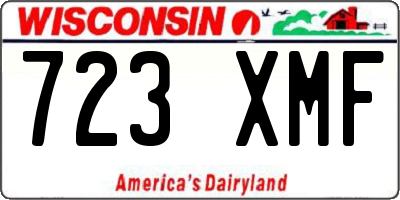 WI license plate 723XMF