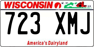 WI license plate 723XMJ