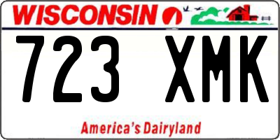 WI license plate 723XMK
