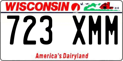 WI license plate 723XMM