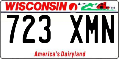 WI license plate 723XMN