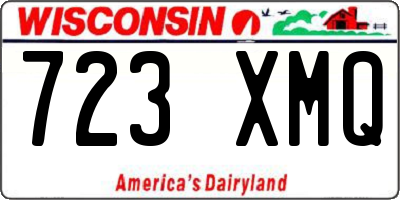 WI license plate 723XMQ