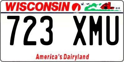 WI license plate 723XMU