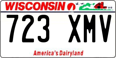 WI license plate 723XMV