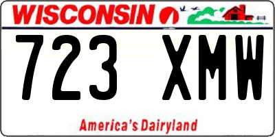 WI license plate 723XMW