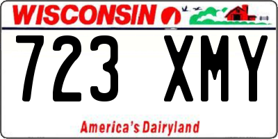 WI license plate 723XMY
