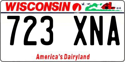 WI license plate 723XNA